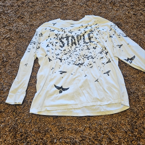 Staple Men's black and white 2XL long-sleeved tee shirt. High quality cotton. - Picture 5 of 5